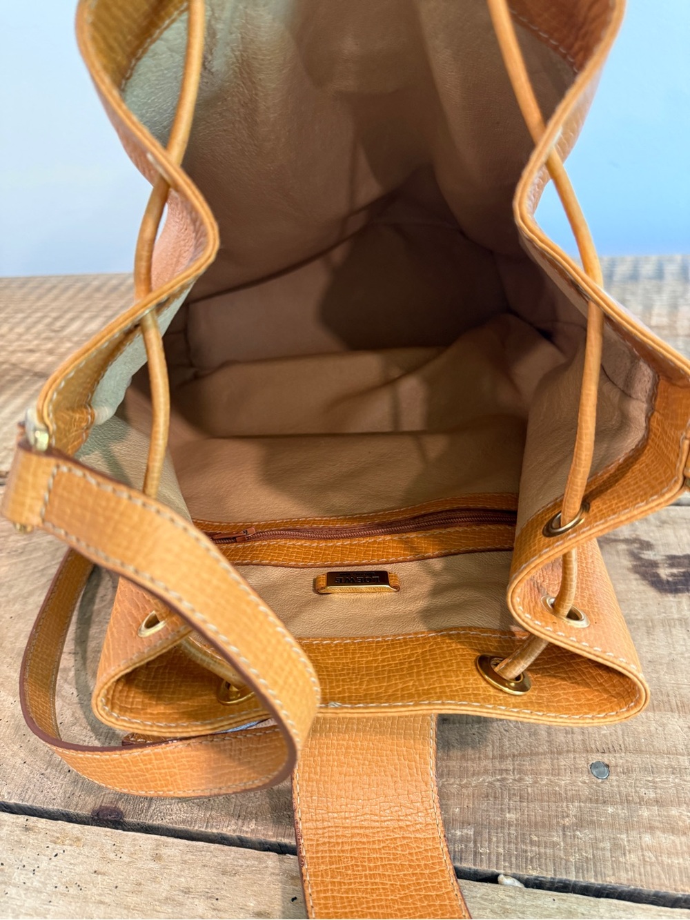 Loewe Vintage Leather Drawstring Bucket Shoulder Bag Authentic COA Project - Picture 12 of 15